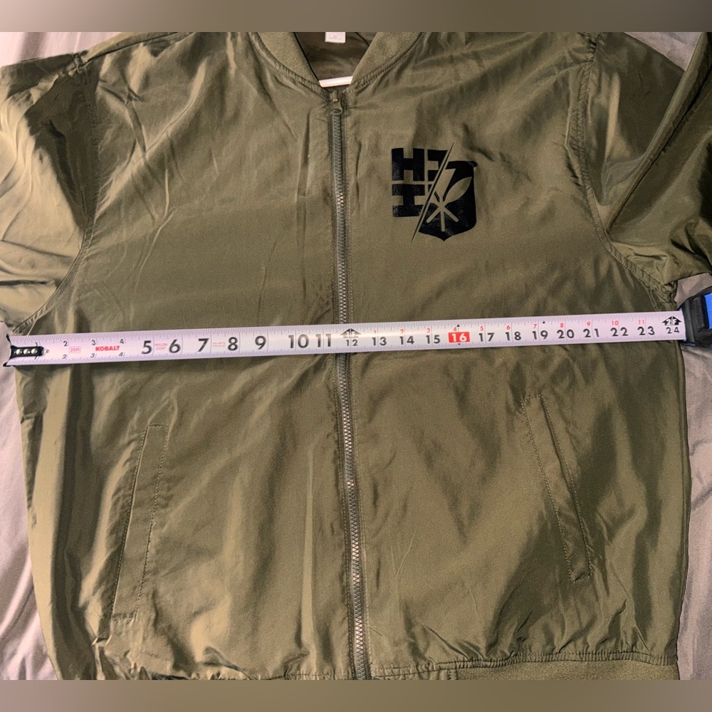 Hawaii's Finest Green Bomber Jacket - Picture 5 of 5